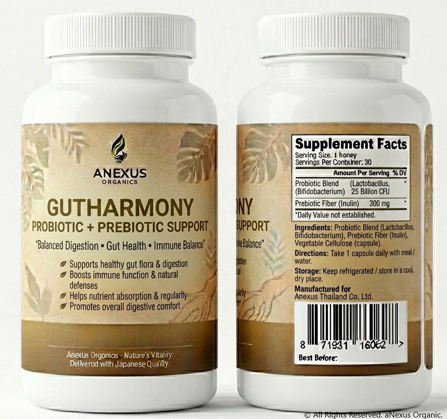 GutHarmony - Probiotic + Prebiotic Digestive Support