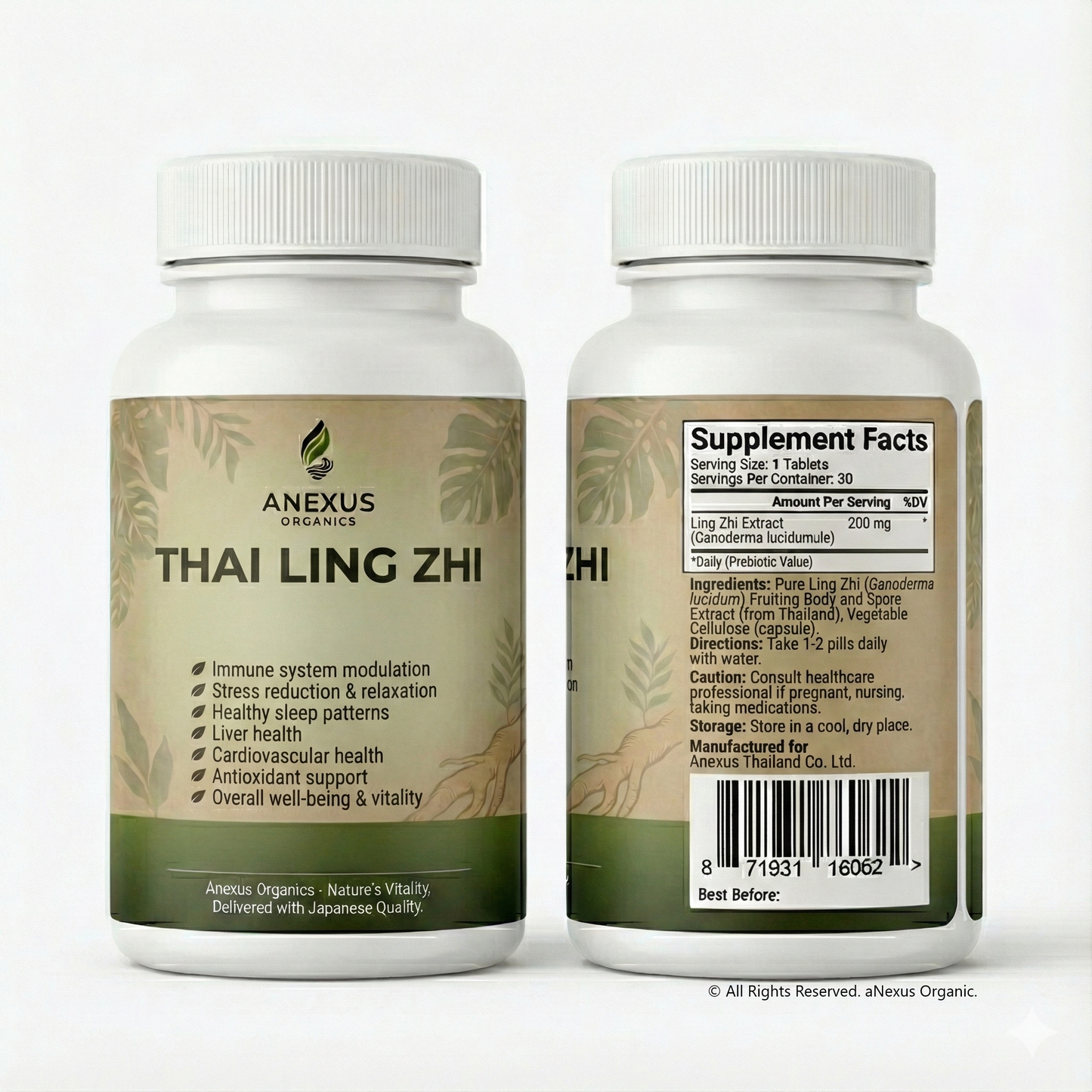 Thai Ling Zhi (Reishi Mushroom) Extract - quality checked in Japan